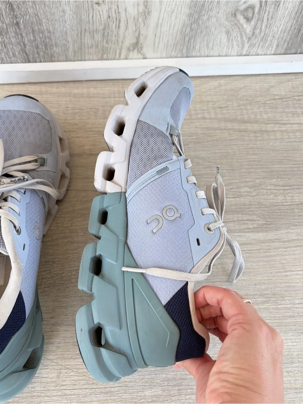 On Cloud Cloudflyer 4 running shoes Sneakers Womens 8 Blue nimbus/cobble